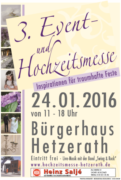Plakat Hochzeitsmesse